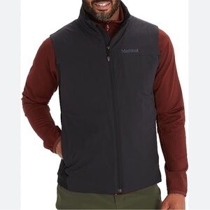 Marmot men’s breathable vest in charcoal gray